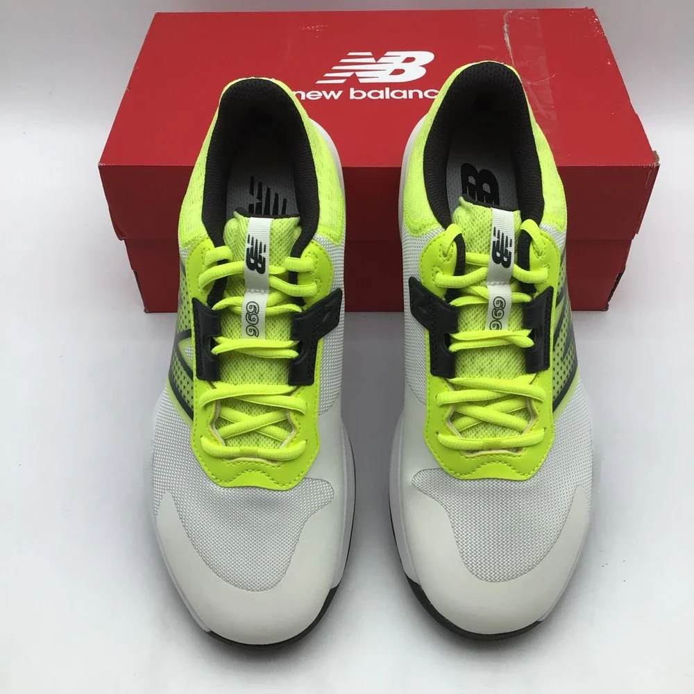 New Balance 696v6 Mens Tennis Shoes‎ White Green Hard Court M6967Q4 Size 9 NEW
